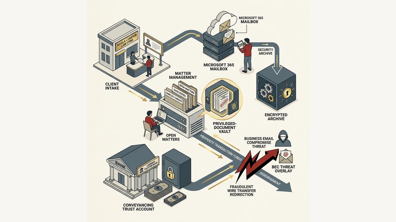 Cybersecurity for Malaysian law firms: confidentiality, BEC defence and conveyancing trust accounts