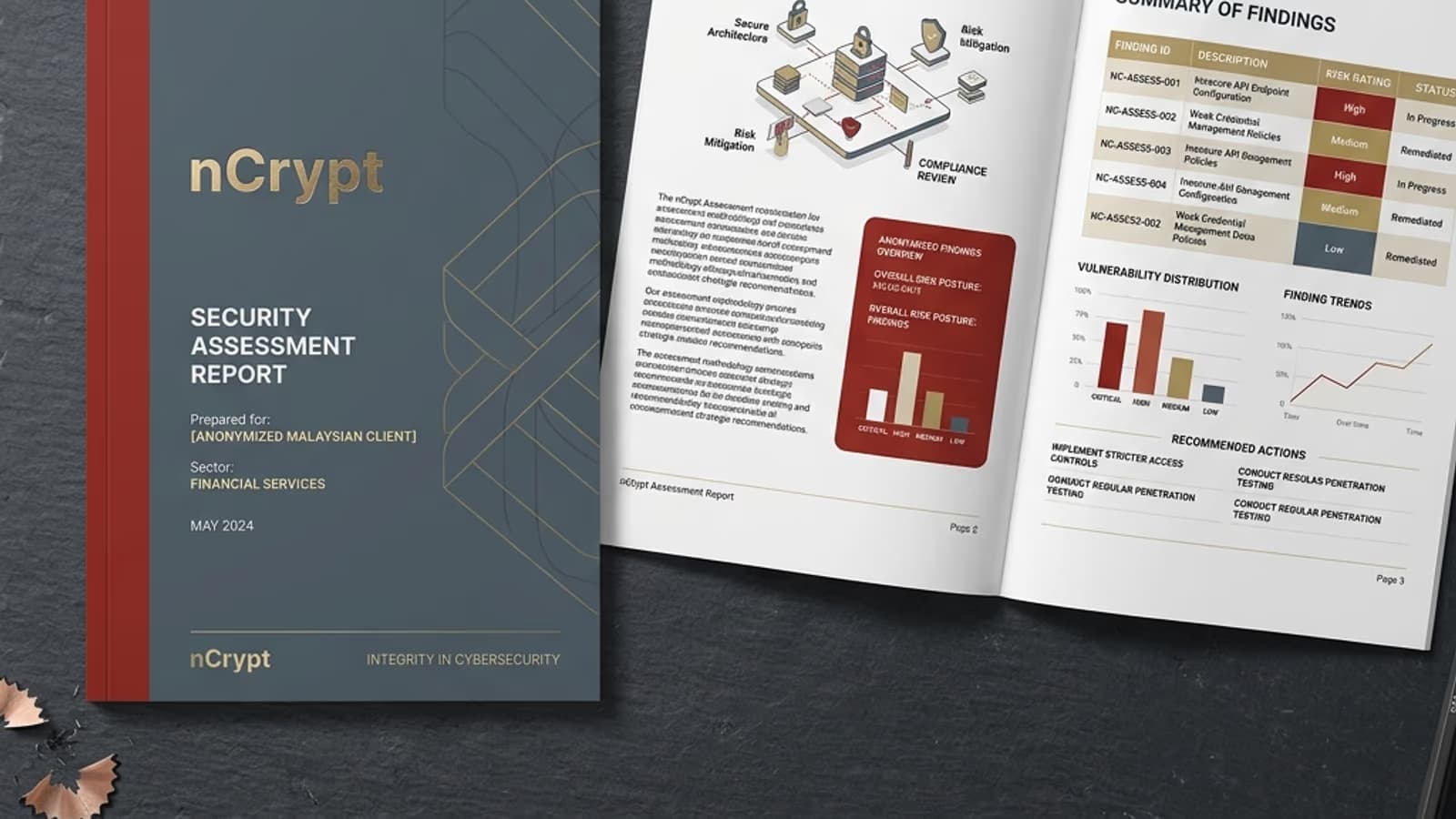 Sample nCrypt free assessment report — anonymized findings